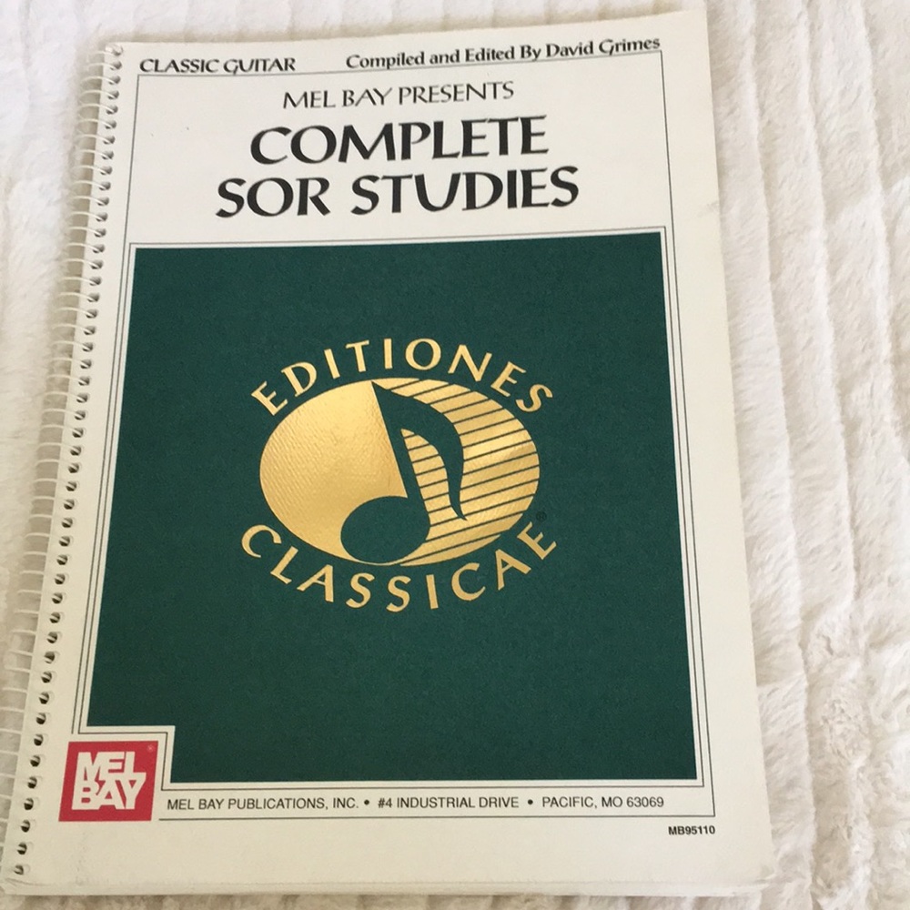 Mel Bay Complete Studies Sor Classic Guitar